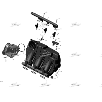 AIR INTAKE MANIFOLD AND THROTTLE BODY