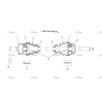 DRIVE SHAFT, FRONT
