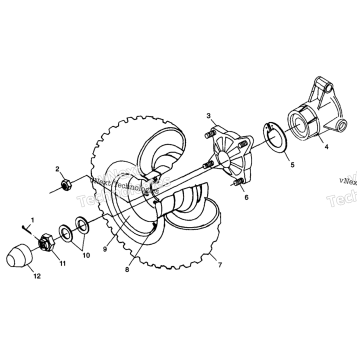 REAR WHEEL DRIVE W98H50A(D)(E)(F) (4950135013C008)