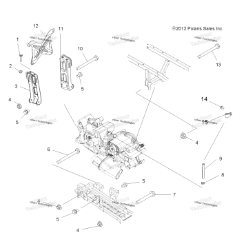 DRIVE TRAIN, MAIN GEARCASE MOUNTING
