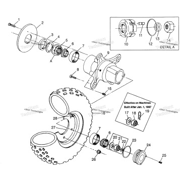 FRONT WHEEL MAGNUM 6X6 W97AE42A & SWEDISH MAGNUM 6X6
