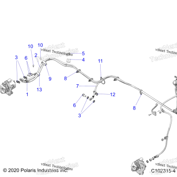 BRAKES, BRAKE LINES, REAR