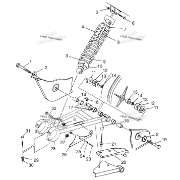SWING ARM/SHOCK MOUNTING W968540