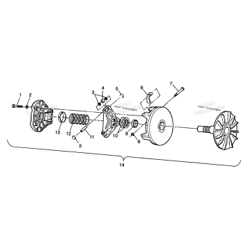 DRIVE CLUTCH XPLORER 300