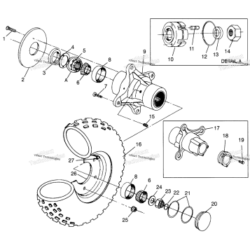 FRONT WHEEL SPORTSMAN 500 & SWEDISH SPORTSMAN 500 S969244