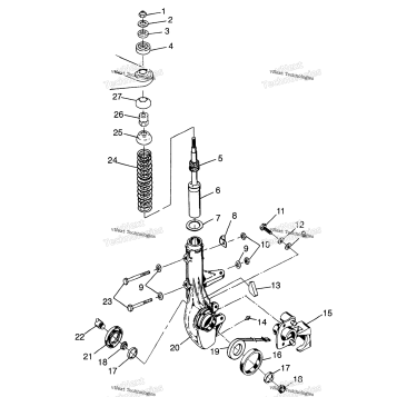 FRONT STRUT MAGNUM 6X6 W97AE42A & SWEDISH MAGNUM 6X6