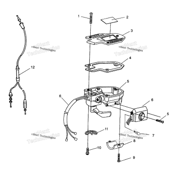 CONTROLS THROTTLE ASM./CABLE 4X4 350L