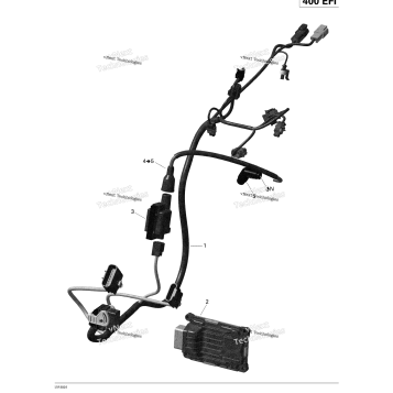 ENGINE HARNESS AND ELECTRONIC MODULE