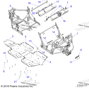CHASSIS, MAIN FRAME AND SKID PLATES