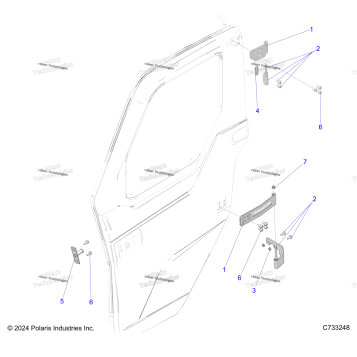 BODY, DOOR, MOUNTING