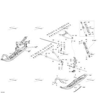 FRONT SUSPENSION AND SKI - 1200 4-TEC - EUROPE