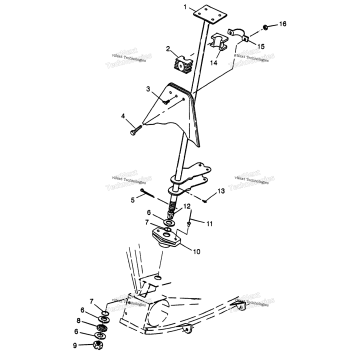 STEERING POST SCRAMBLER 400L
