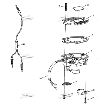CONTROLS THROTTLE ASM./CABLE TRAIL BLAZER