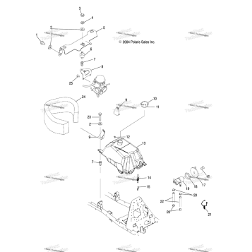 FUEL TANK & CARBURETOR MOUNTING