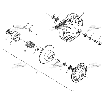 DRIVEN CLUTCH XPLORER 300