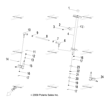 STEERING, STEERING POST & TIE ROD ASM
