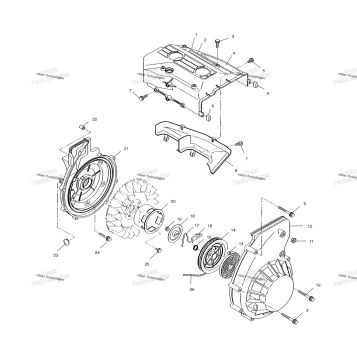 BLOWER HOUSING & RECOIL STARTER