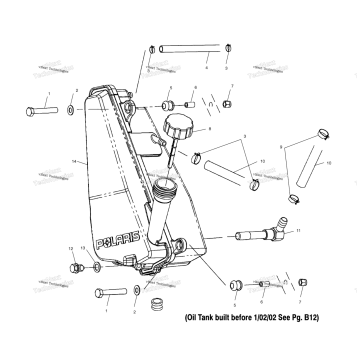 OIL TANK A02CD50AA/AB/FB (4970197019E07)