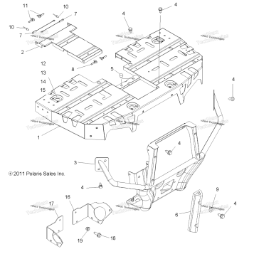 BODY, FRONT RACK & BRUSHGUARD