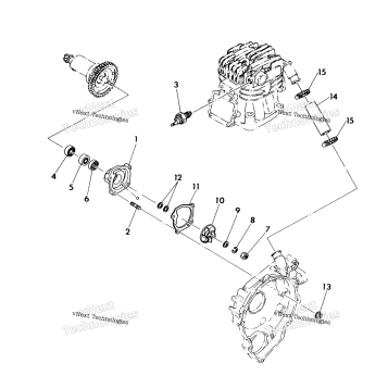 WATER PUMP ASSEMBLY 350 4X4 / W928139