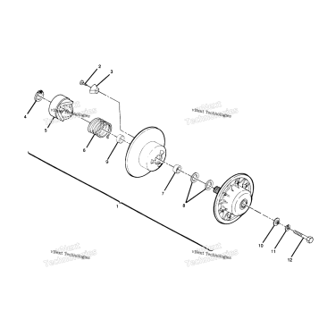 DRIVEN CLUTCH ASSEMBLY TRAIL BLAZER