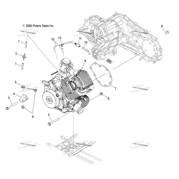 ENGINE MOUNTING /LD27AA/AB/AC/AD