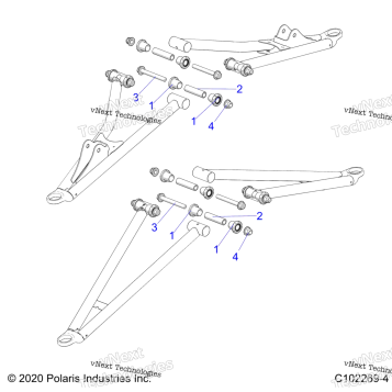 SUSPENSION, FRONT AARM, MOUNTING