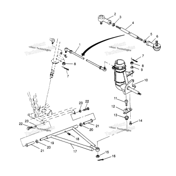 STEERING/AARM ASSEMBLY 2X4 400L