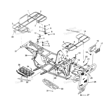 BUMPER/RACK MOUNTING 4X4 400L