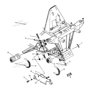 FRONT DRIVE ASSEMBLY 4X4 400L