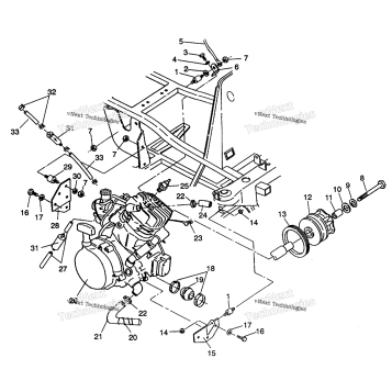 ENGINE MOUNTING 4X4 350L