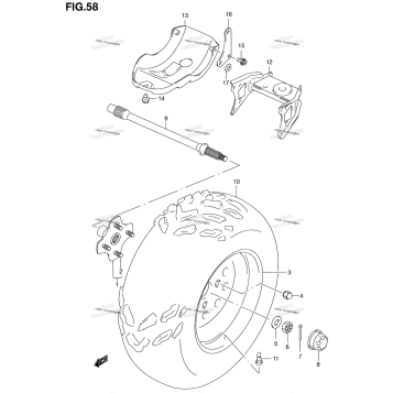 LEFT REAR WHEEL (MODEL Y)