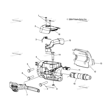 MASTER CYLINDER/LH CONTROL /DSA/DSB/DSC