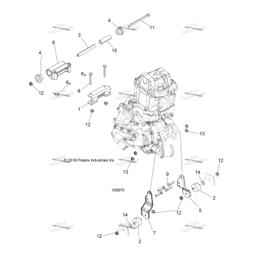 ENGINE, MOUNTING & LONG BLOCK