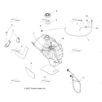 BODY, FUEL TANK ASM. A08MN76AF/AL/AQ/AS/AX (49ATVFUEL08SP800EFI)