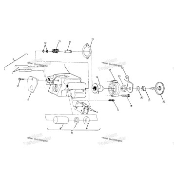 REAR BRAKE ASSEMBLY 4X6UPDATED 4/89