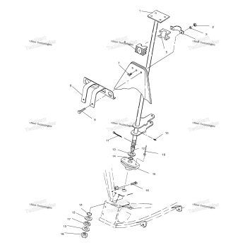 STEERING POST ASSEMBLY W958144