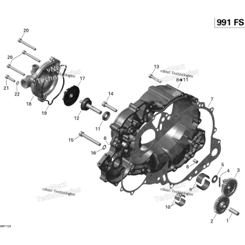 CLUTCH COVER AND WATER PUMP