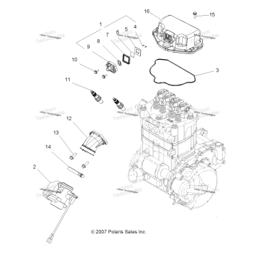 ENGINE, THROTTLE BODY MOUNTING