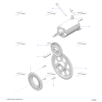 ENGINE, STARTER DRIVE