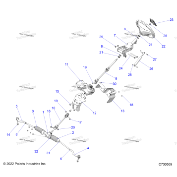 STEERING, POWER STEERING ASM