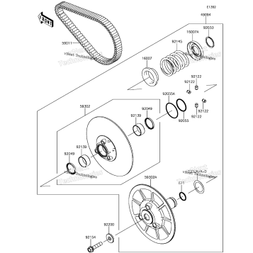 DRIVEN CONVERTER/DRIVE BELT