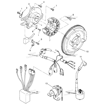 MAGNETO ASSEMBLY XPLORER 400L