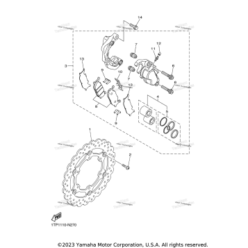 FRONT BRAKE CALIPER