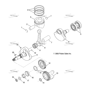 ENGINE, CRANKSHAFT & PISTON