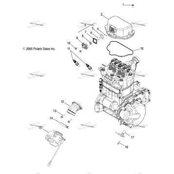 ENGINE, THROTTLE BODY MOUNTING