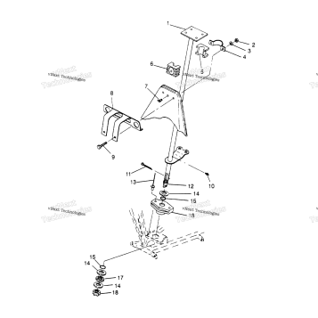 STEERING POST ASSEMBLY TRAIL BOSS