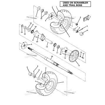 REAR WHEEL DRIVE ASSEMBLY