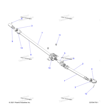 DRIVE TRAIN, FRONT PROP SHAFT