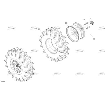 DRIVE - REAR WHEELS - WIDTH 64 INCH